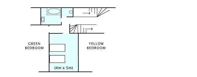 The Blue Bedroom - Plan