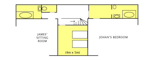 William's Bedroom - Plan